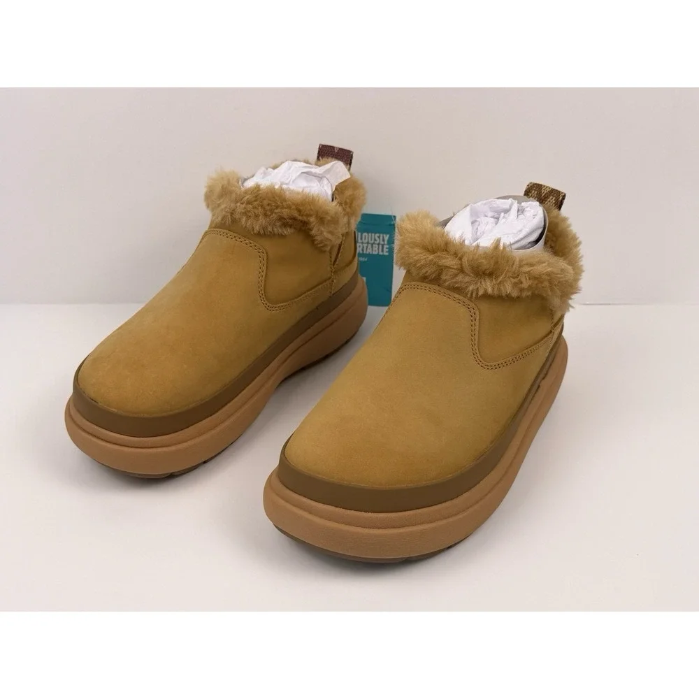 Reefs Olivia Weekend Fur Boot Women's Size 7 Tan/Brown CJ9385